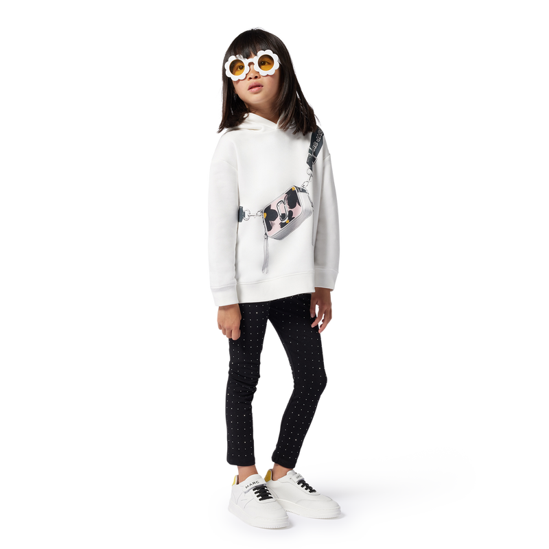 Unifarbene Leggings mit Strass THE MARC JACOBS 
                    MÄDCHEN