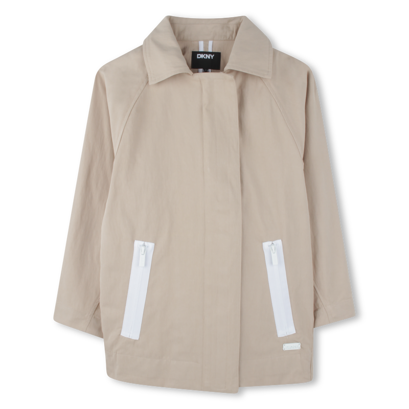 Weite wasserdichte Jacke DKNY 
                    MÄDCHEN